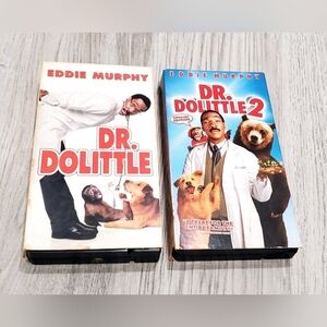 Dr. Dolittle 1 & 2 VHS Tape Set Eddie Murphy